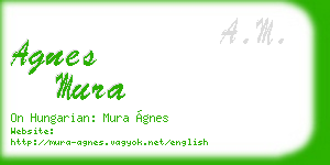agnes mura business card